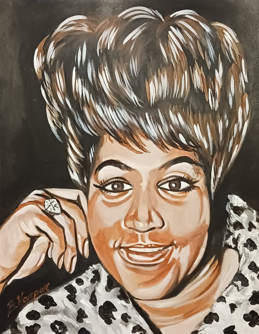 "Aretha, Queen of Soul" (Original) by Bednago Harper