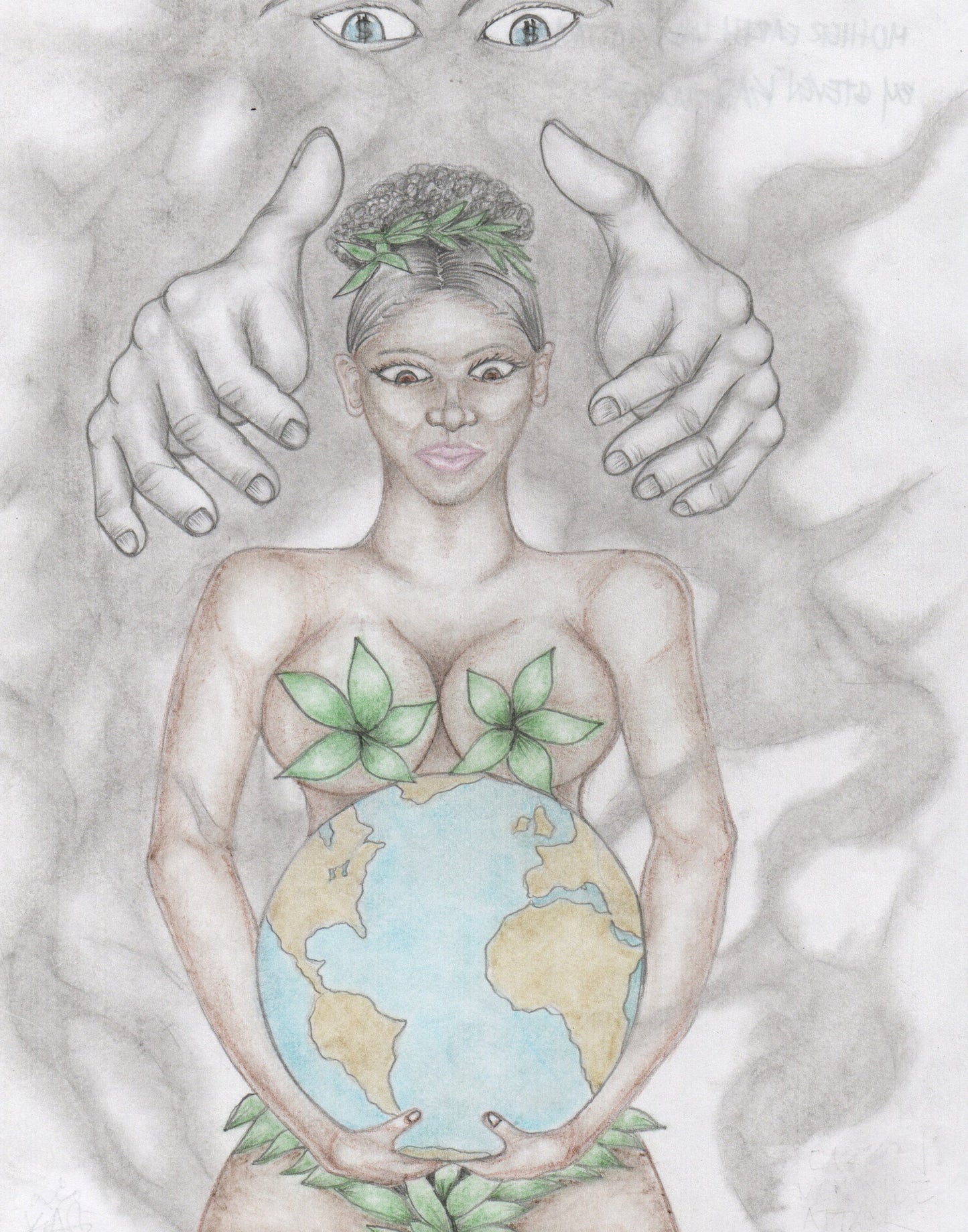 "Mother Earth Under Attack" (Original) by Steven Tucker