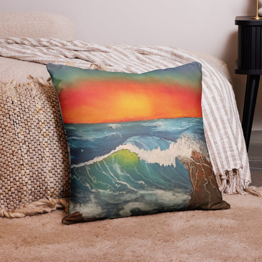 "Seascapes" by D. Gailey - Basic Pillow