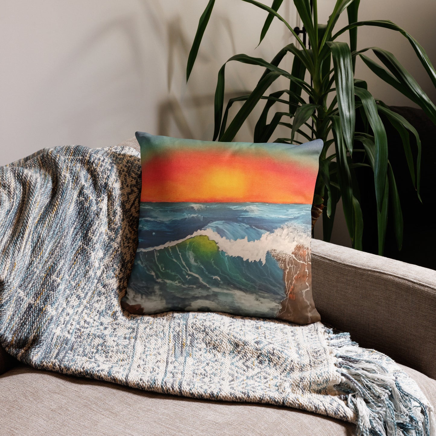 "Seascapes" by D. Gailey - Pillow Case