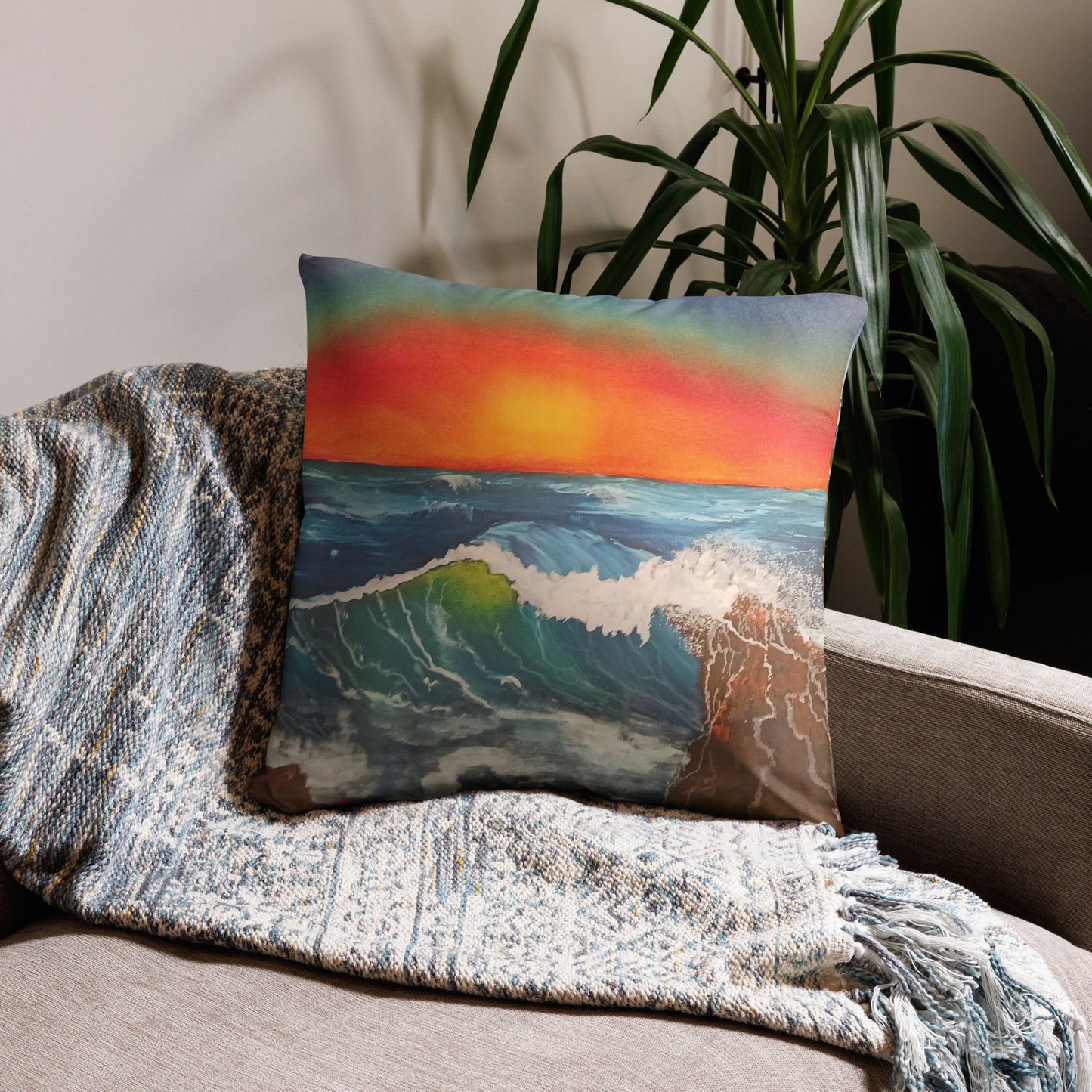 "Seascapes" by D. Gailey - Pillow Case