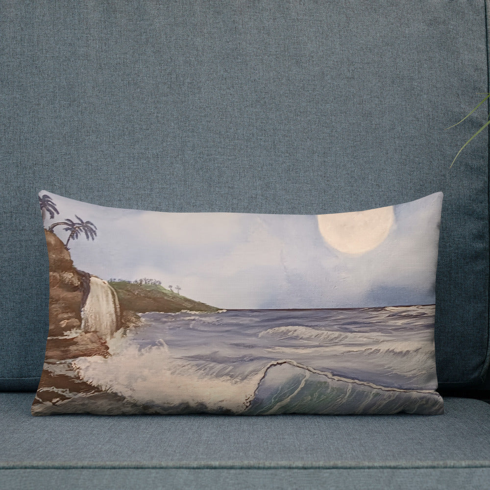 "Seascapes" by D. Gailey - Premium Pillow