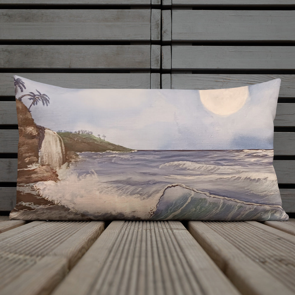 "Seascapes" by D. Gailey - Premium Pillow