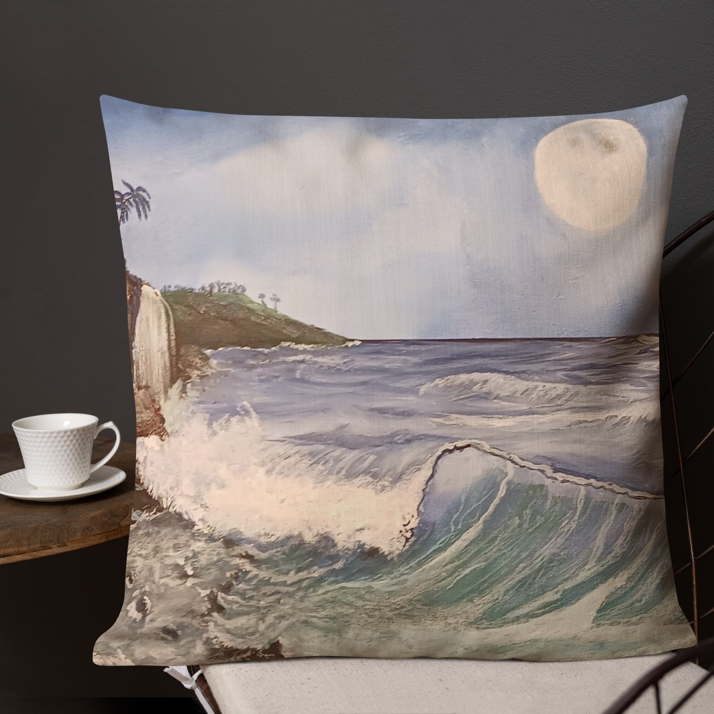 "Seascapes" by D. Gailey - Premium Pillow