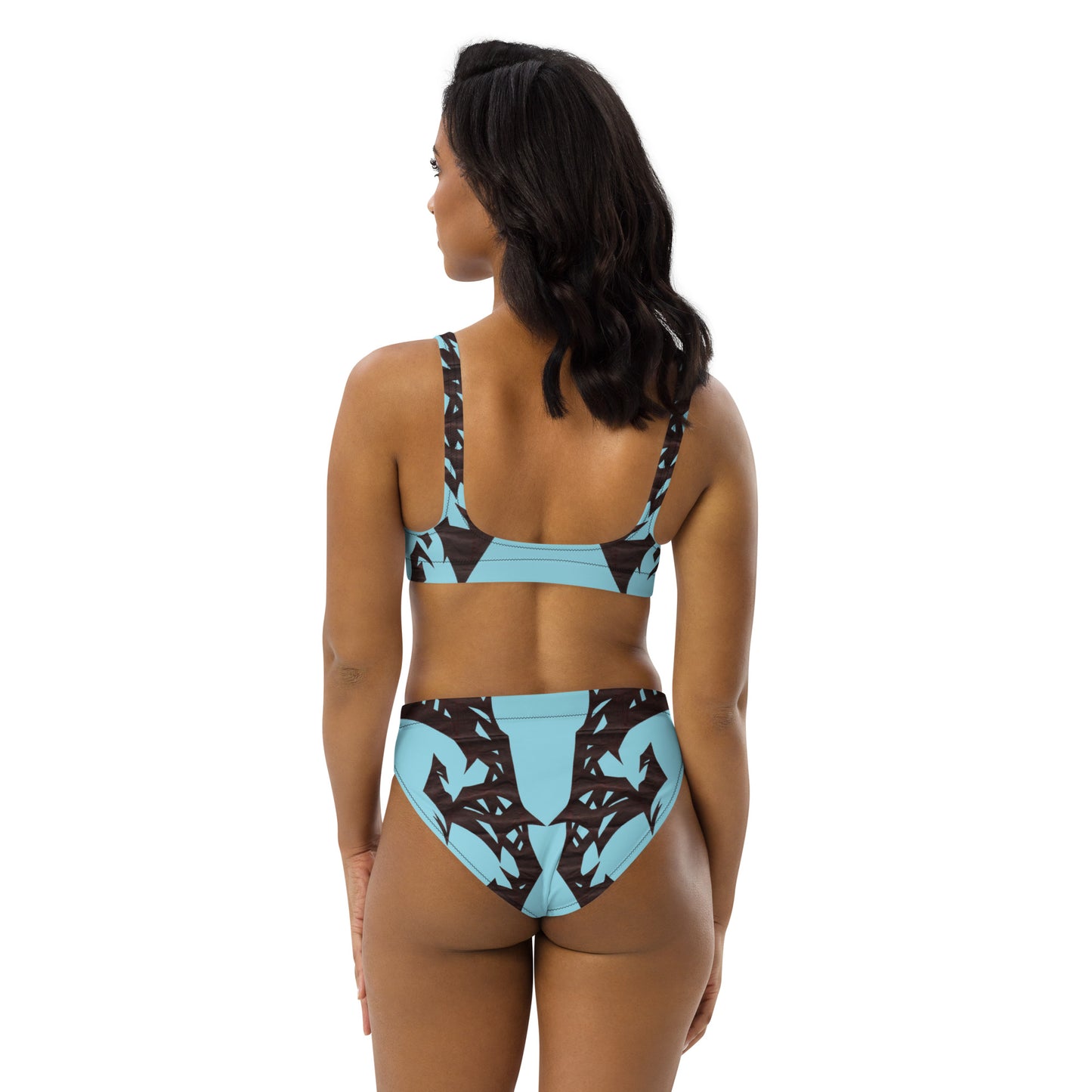 "Number 8" by R. Pittman - Recycled high-waisted bikini