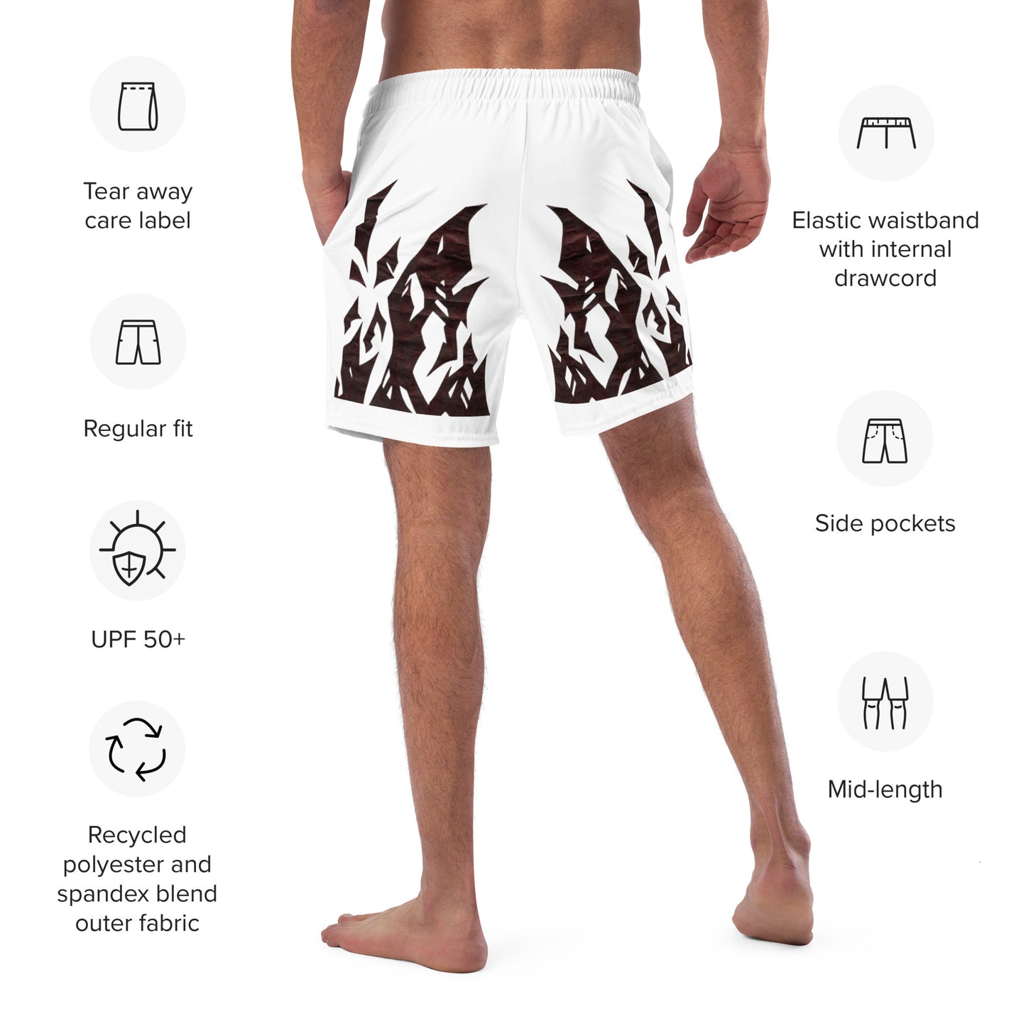 "Number 11" by R. Pittman - Men's swim trunks