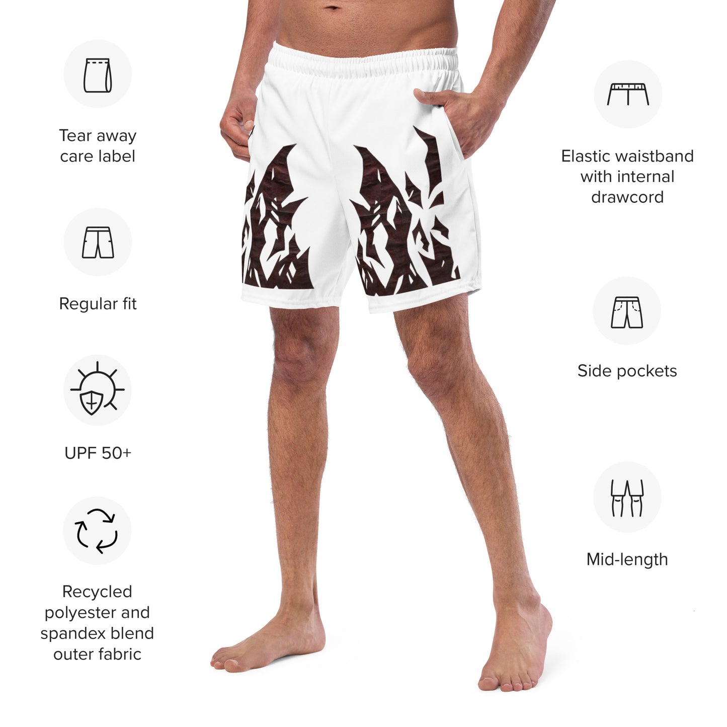 "Number 11" by R. Pittman - Men's swim trunks