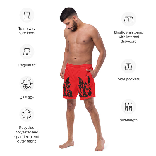 "Number 11" by R. Pittman - Men's swim trunks