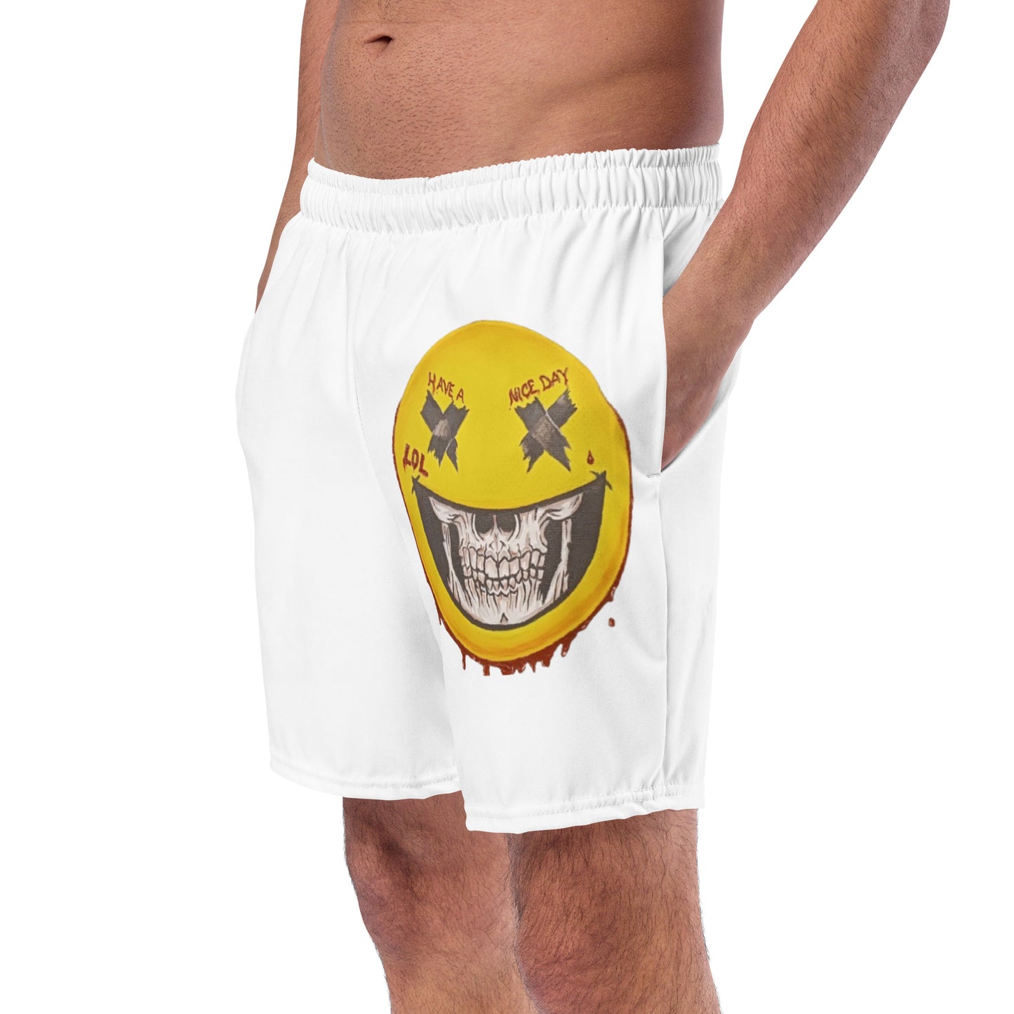 "Smiley" by M. Zucco - Men's swim trunks