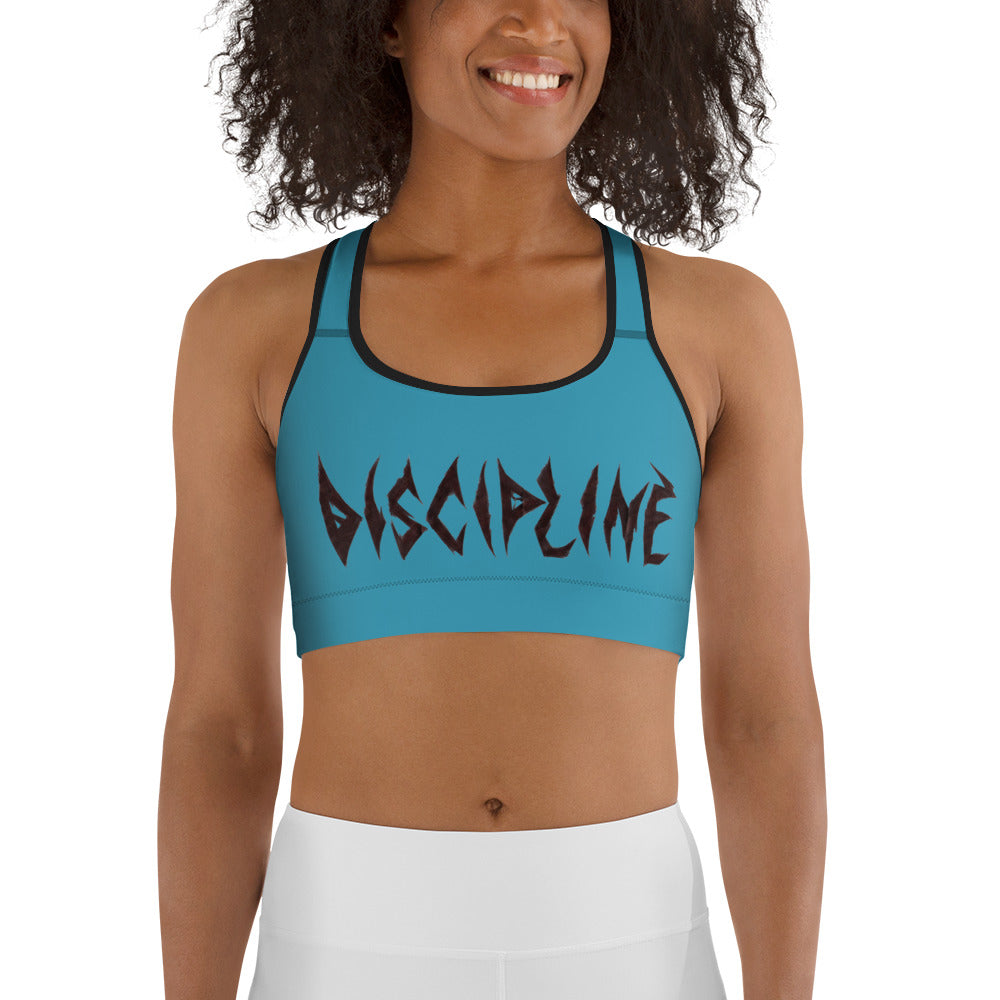 "Discipline/Beastmode" by R. Pittman - Sports bra