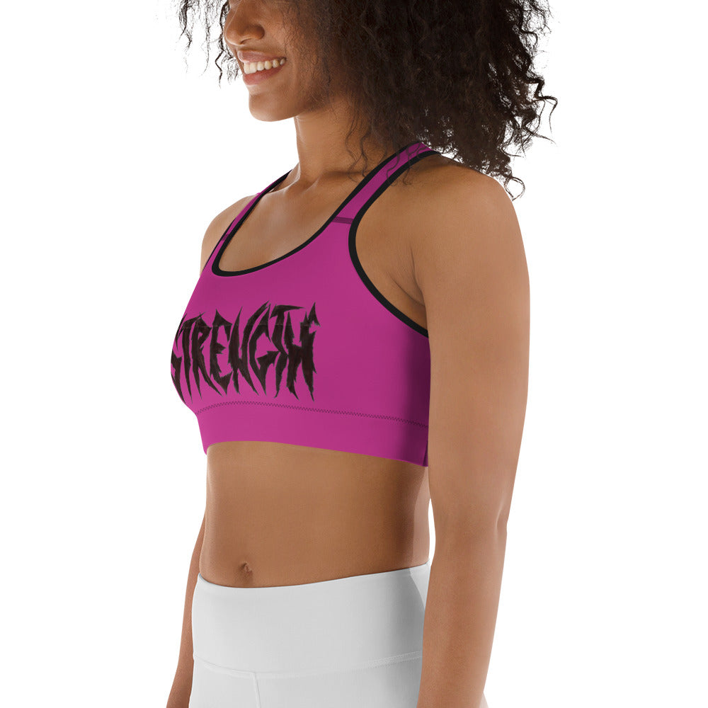 "Strength/Beastmode" by R. Pittman - Sports bra