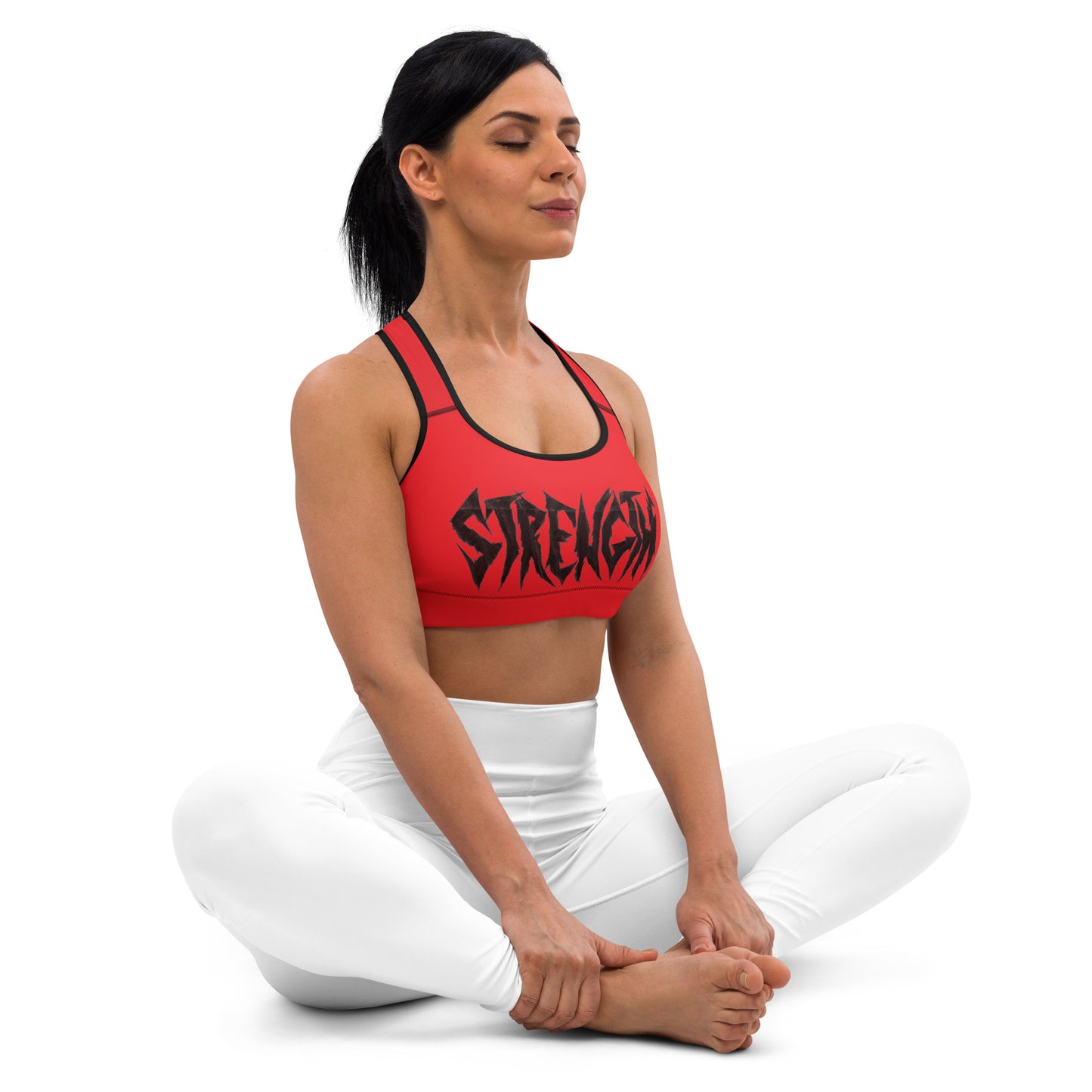 "Strength/Beastmode" by R. Pittman - Sports bra