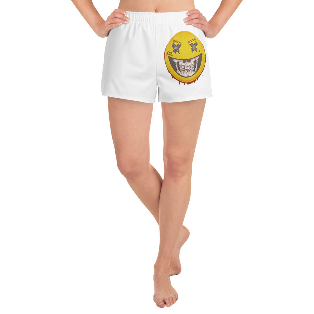 "Smiley" by M. Zucco - Women’s Recycled Athletic Shorts