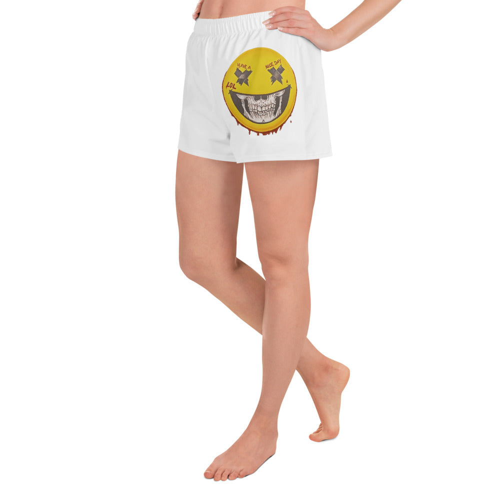 "Smiley" by M. Zucco - Women’s Recycled Athletic Shorts