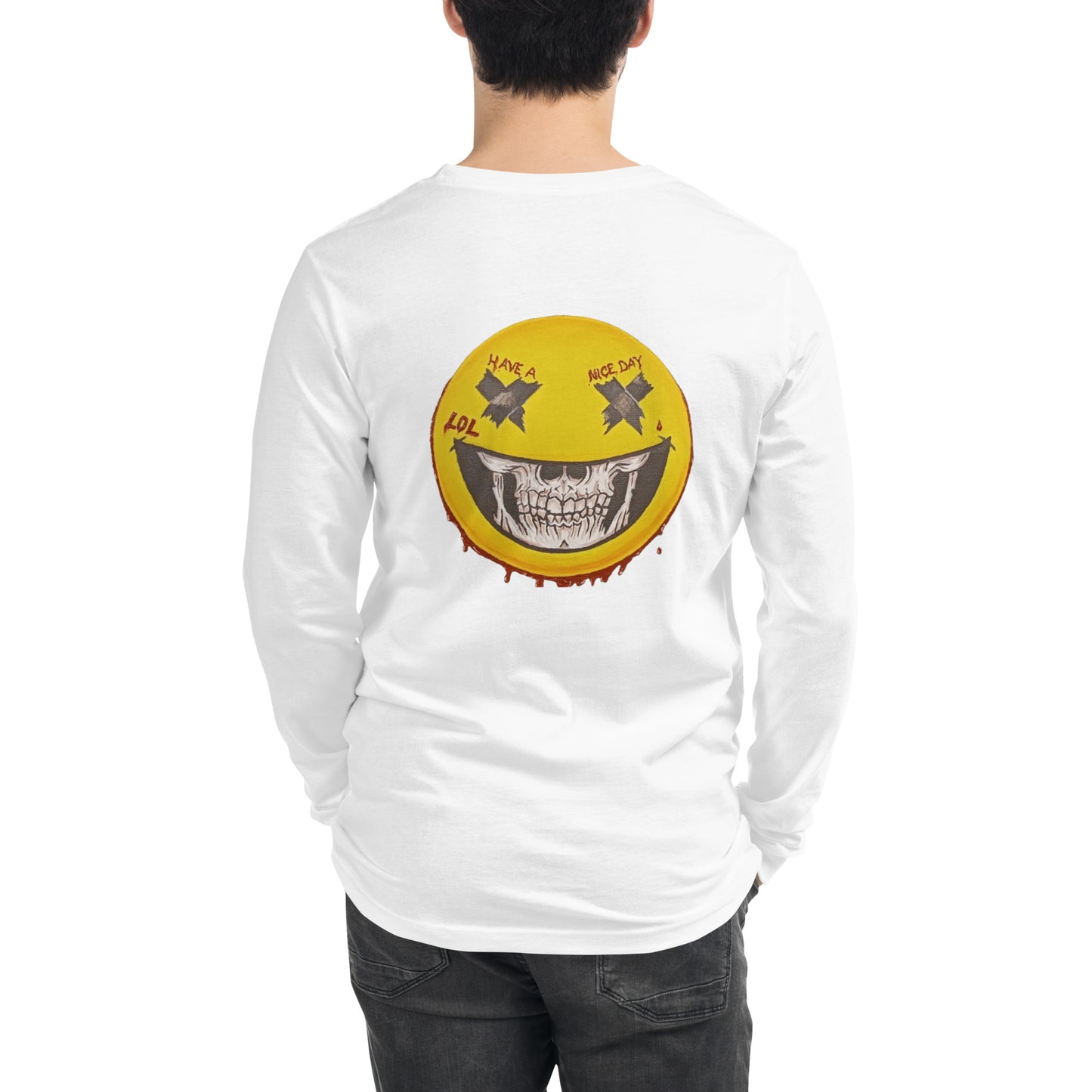 "Smiley: by M Zucco - Unisex Long Sleeve Tee