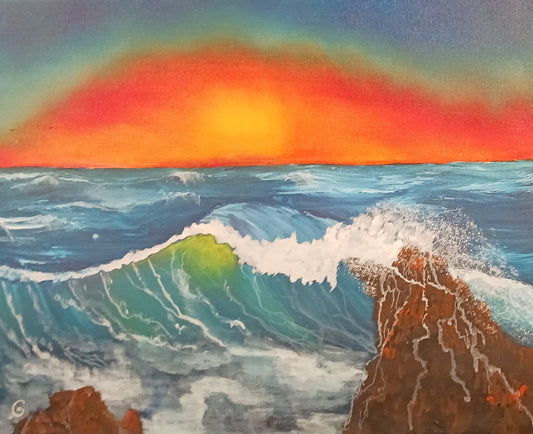 "Seascape #1" (Original) by Donald Gailey