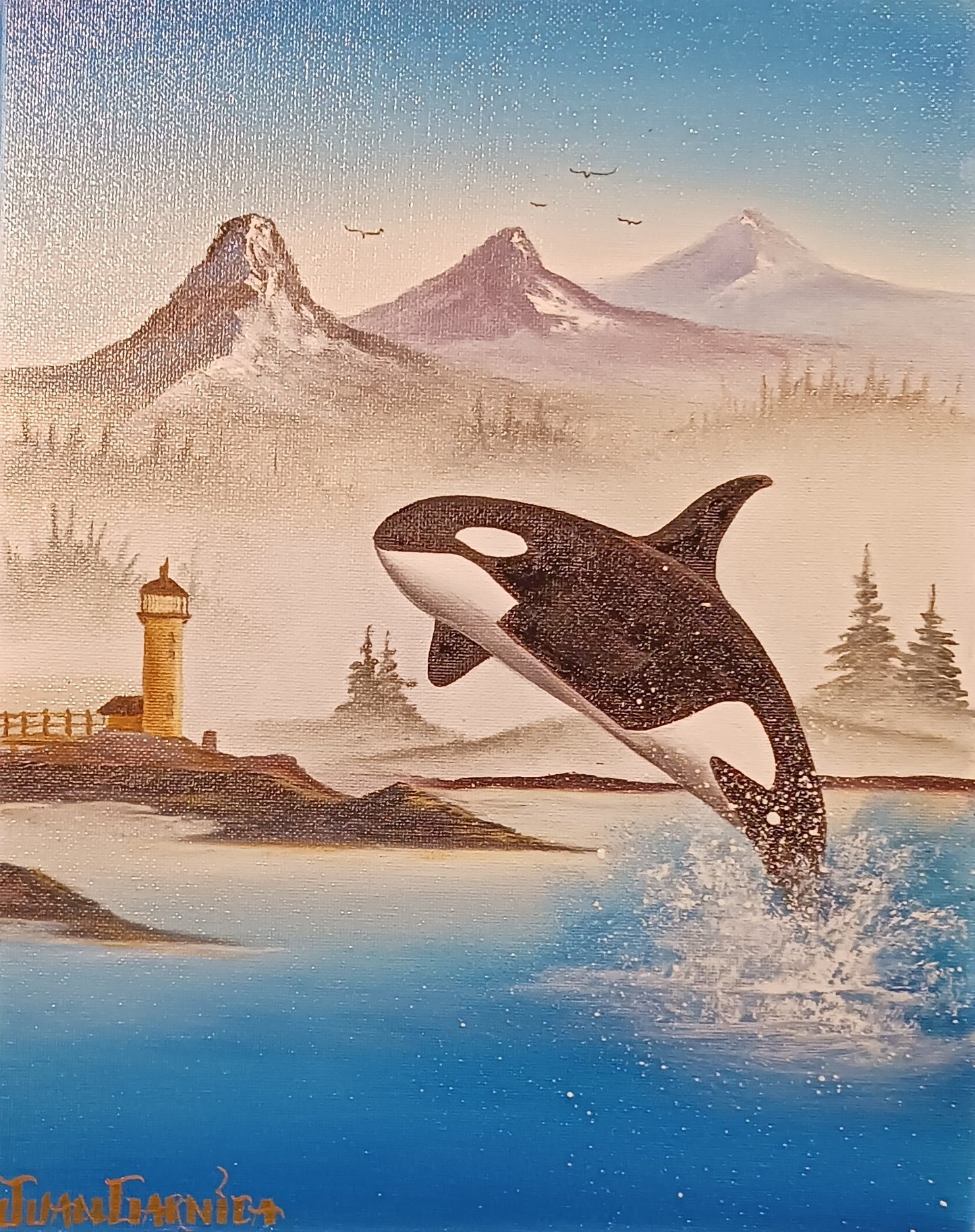 "The Beauty In The Killer Whale" (Original) by Juan Garnica