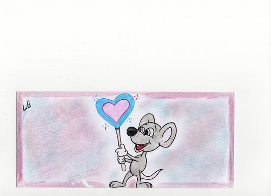 "Heart Mouse" (Original) by Lakendria Goings