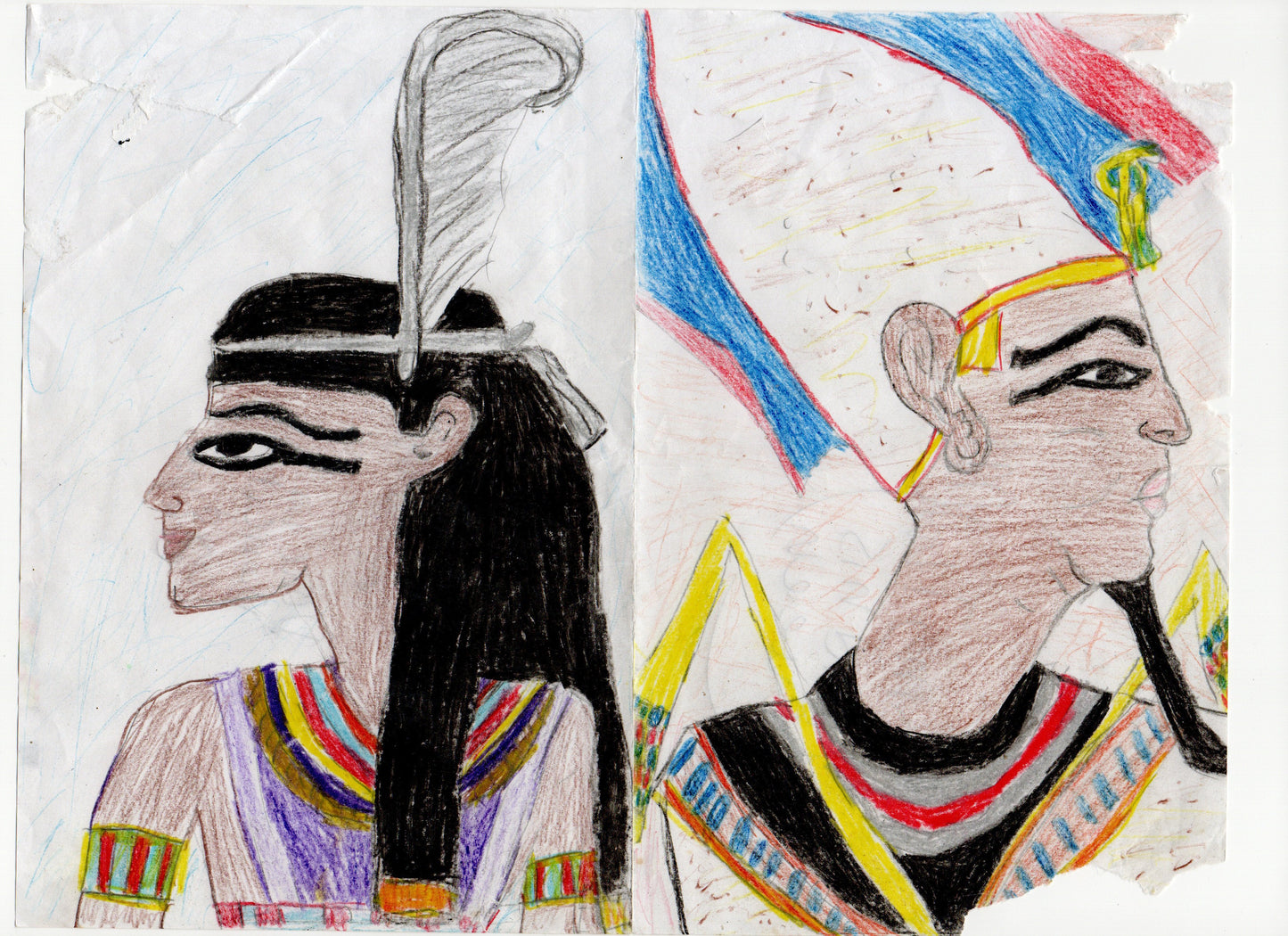 "King Tut and His Queen" (Original) by Lakendria Goings