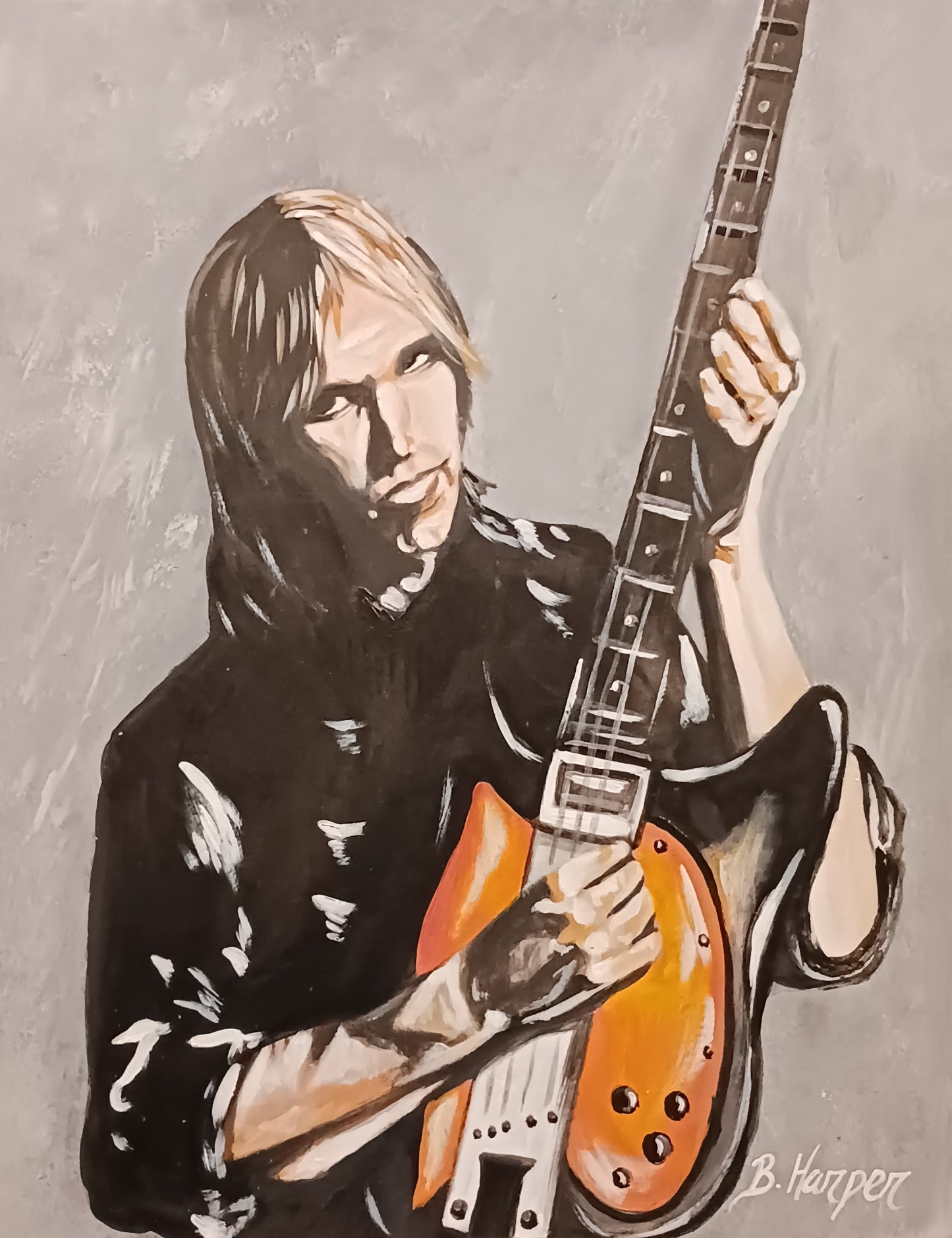 Tom Petty" (Original) by Bednago Harper