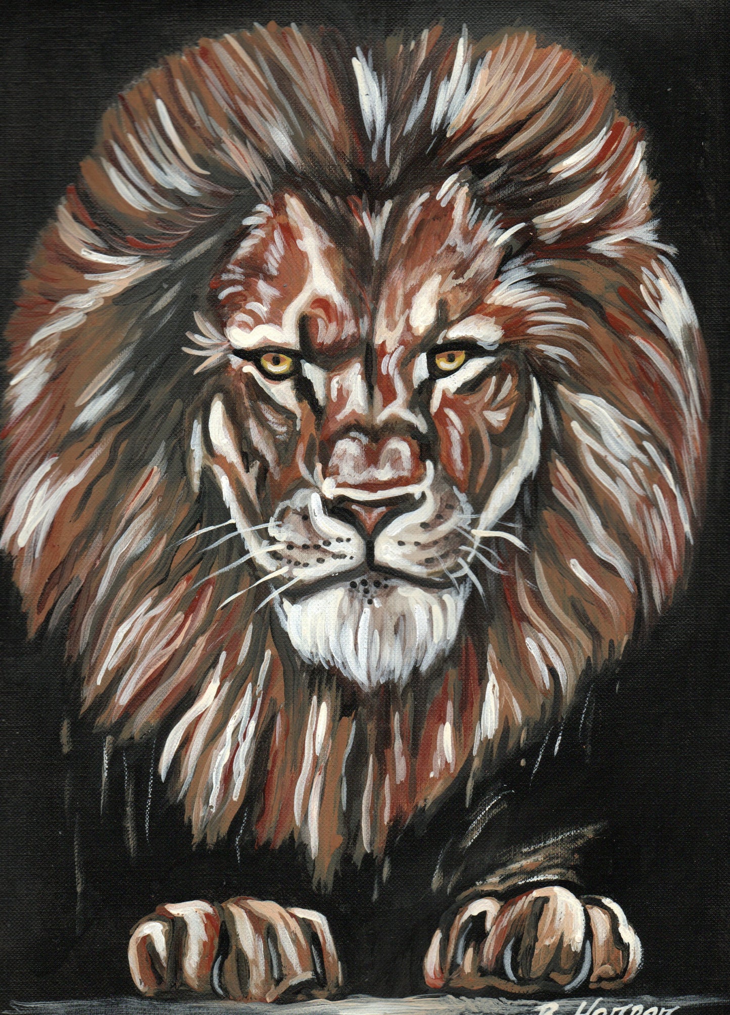 "Mighty Leo" (Original) by Bednago Harper