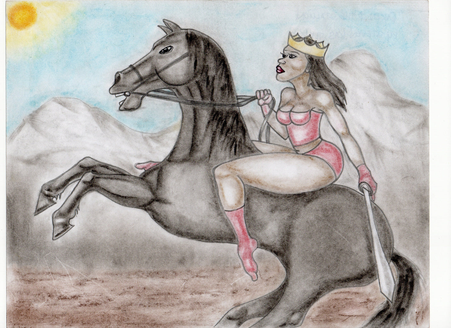 "Queen & the Stallion" (Original) by Steven Tucker