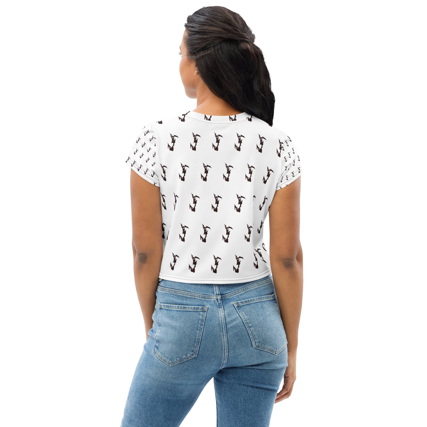 "Design #1" by J. PIttman - All-Over Print Crop Tee