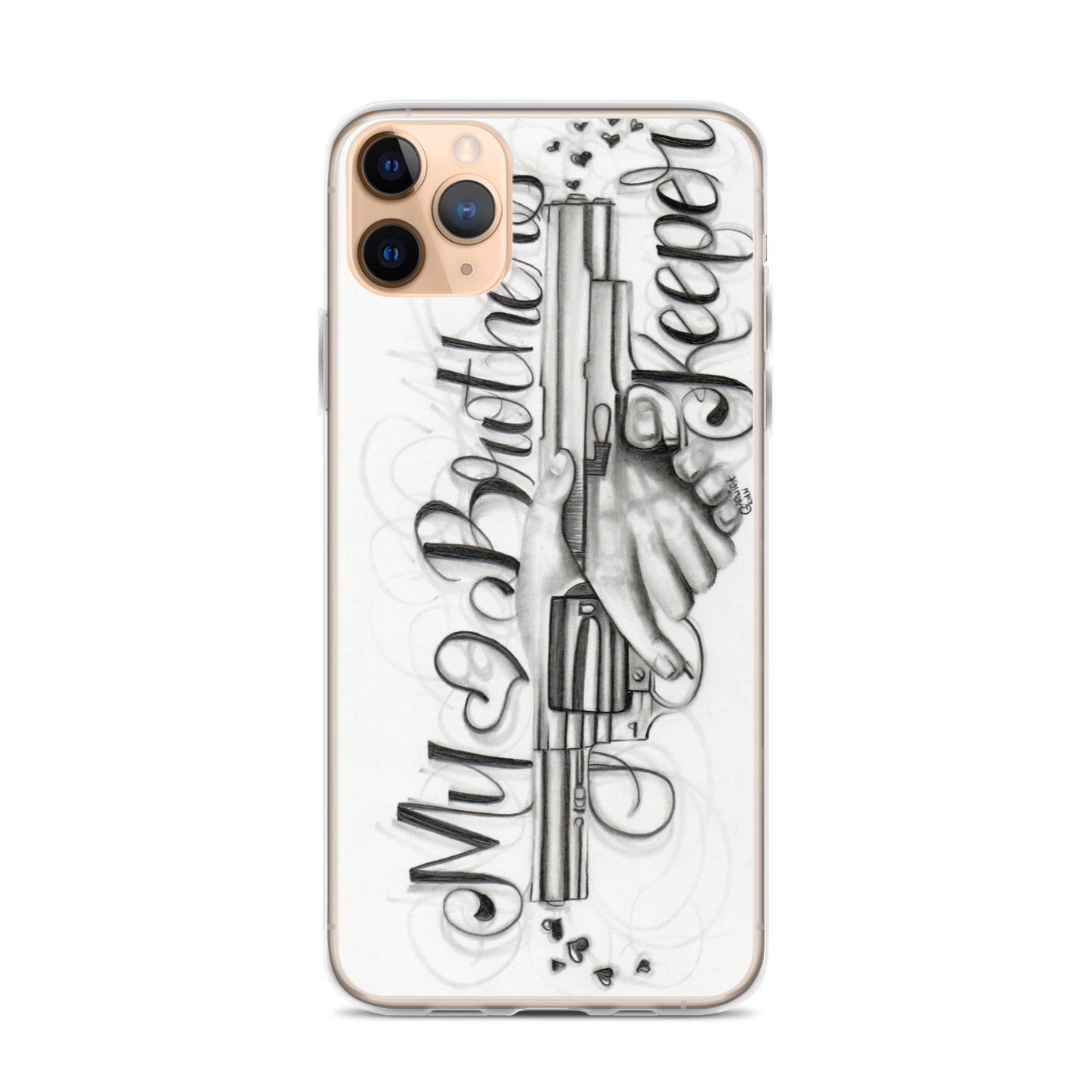 "My Brother's Keeper" by J. Garnica - iPhone Case