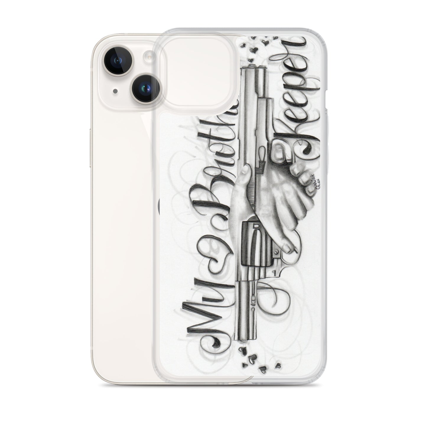 "My Brother's Keeper" by J. Garnica - iPhone Case