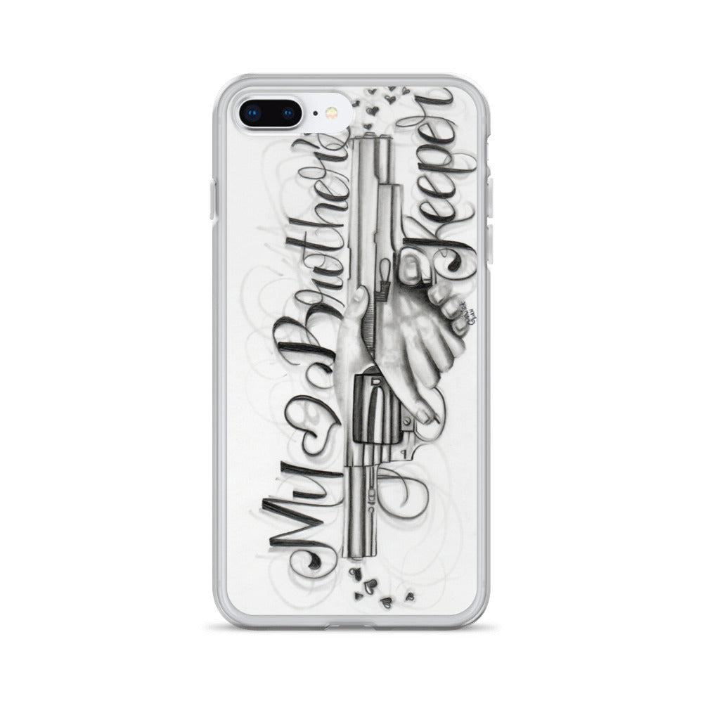 "My Brother's Keeper" by J. Garnica - iPhone Case