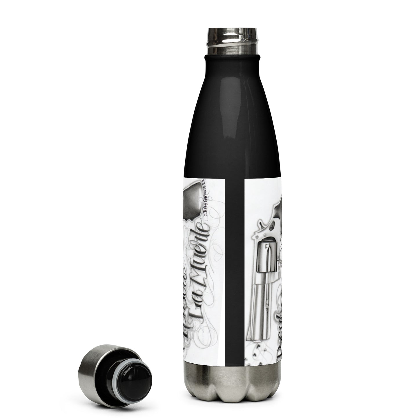 "Stay Real" by J. Garnica - Stainless Steel Water Bottle