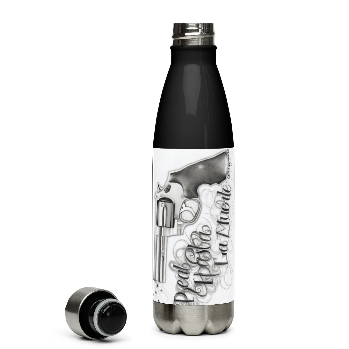 "Stay Real" by J. Garnica - Stainless Steel Water Bottle